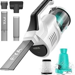 FYA 5-in-1 Wireless Handheld Vacuum Car Vacuum Cleaner with LED Light for Home, 10kpa Powerful Suction Lightweight Portable Vacuum for Pet, Cordless Vacuum for Carpet Stairs Pet Hair Deep Cleaning-11