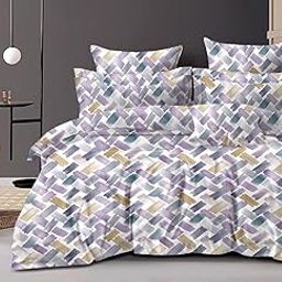 VIVEA RESERVE 220 GSM Ultra-Soft Glace Cotton AC Comforter Double Bed | 90x100 Inch | Reversible |Filled with Pure Microfiber | All-Season Premium Comforter (Harmony Purple)-13