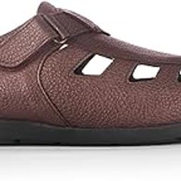 Ross II Mule Sandal | Casual Footwear|Casual Look |Genuine Leather |Sandal for Men -Durable TPR Out Sole |Cushioned Ortholite Footbed-25