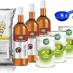 The Tea Planet Pineapple Milk Bubble Tea Starter Kits - 65 Servings(Approx.) -350ML Per Kit-10