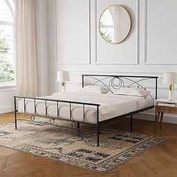 Amazon Brand - Solimo Jeff King Size Metal Bed (Black)-picture-42