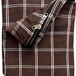 Shri Krishan kripa handloom Cotton 300TC Mattress Cover Single Bed. (Brown, 78x36x5)-image-7