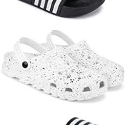 DRACKFOOT Lightweight Classic Slider || Sandals with Clogs for Men-Combo(3)_S-3024-3057-3026-picture-14