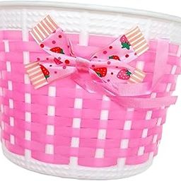 LICHTS®Kids Bike Basket Detachable Carrier Storage Basket for Cycling Sports Picnic Pink|Sporting Goods | Cycling | Bicycle Accessories | Baskets-21