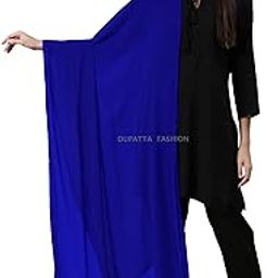 Solid Chiffon Dupatta For Women's & Girls/Lightweight, Elegant & Vibrant Colors-Length_2.50 Meters-42