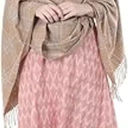 matelco Women's Woollen Checkered Stole-picture-13