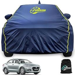 GARREGE Waterproof Car Body Cover For Maruti Dzire New Model 100% All Weather Proof With Mirror & Antenna Packet & Full Bottom, Triple Stitching With 100% Nail Proof Cover Navy Blue-image-48