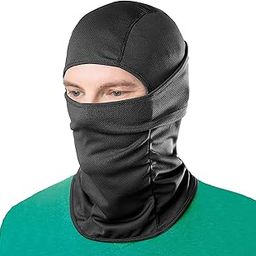 Kingsway® Dual Layer Full Face Cover Mask Use for Multi-Sports Activities, 4 Way Stretch, Quick Dry, Sweat Absorbing Helmet Liner, Biker Protective Riding Gear Balaclava for Men and Women, Free Size-image-72