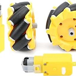 Restokki Mecanum Wheel + for TT Geared Motor Smart Robot Car Parts Accessories DIY Toy Components 80mm-image-18