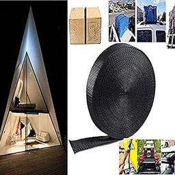 DIY Crafts 5 Meter, 2" inch, Black, Nylon Strapping Webbing Material 2" inch, Black, Heavy Climbing Flat Strap UV Resistant Fabric Web for Bags Backpacks Belts Harnesses (5 Meter, 2" inch, Black)-picture-14
