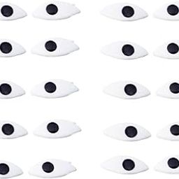 Laddu Gopal Ji Eyes/Netra/Nayan,Eyes for Kanha Ji Krishna Thakur Ji Bal Gopal Ganesh Ji Laxmi Ji Bhagwan Pack of 10 Pair (20 Pieces) with Glue (Size 0)-1