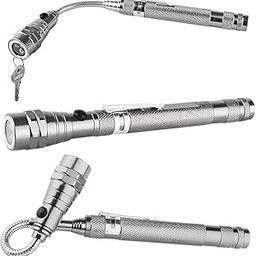 Burmy LED Telescoping Flashlight - Magnetized Head & Base, Extendable Magnetic Torch for DIY, Repairs, and Emergencies, Telescoping Flashlight Magnetic Pick Up Tool Lamp Pen Light Multicolor 1 Pcs-picture-0