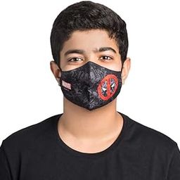 N95 Washable and Reusable Mask | FFP2, 3 layer mask, Anti Pollution mask | Official Merchandise Partner for Marvel, Disney & Barbie (Deadpool-Large)-32