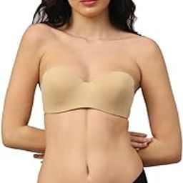 PrettyCat Women's Lightly Padded Underwired Demi Cup Balconette Bra-picture-36