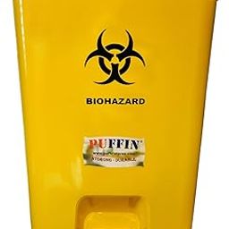 E-WARE Plastic Swing-Lid Dustbin with Pedal Yellow, 30 L-image-70