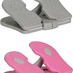 CALANDIS™ 2pcs Fitness Stepper Stair Stepper Training Foot Machine Gray and Pink | Stair Machines & Steppers | Cardio Equipment | Fitness Running & Yoga-image-61