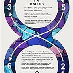 SIGNOOGLE® 8 Shaped Walking Exercise Mat Natural Eco- Friendly Home Gym Fitness Men Women Friendly and Safety Walking Mat 8 Shape Weight Loss Indoor and Outdoor -Multicolor -(48 x 96 Inches)!!-86