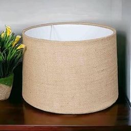 Wonder Craft Hub Jute Drum Shade 11x12 for Table & Floor Lamp (Only Shade)-32