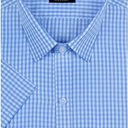 Men's Half Sleeves Formal Regular Fit Cotton Check Shirt(Multi,GO543)-image-88