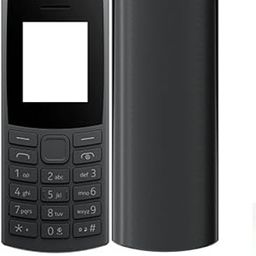 Compatible with Nokia 106 2023 (TA-1553) Front Back Panel Replacement Body Housing Panel Front and Back Body, Black-14
