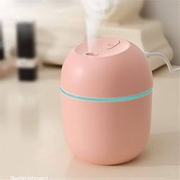 Pink Mini Humidifier Aroma Diffuser for Bedroom, Plastic, Automatic, 300 ml, Cool Mist, Auto Shut-off-image-63
