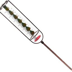TOPPERFUN Rain Gauge Replacement Tube Gauge for Garden Outdoor Use Durable and Elegant Design Accurate Measurement with Brass and Red Gasket-image-70