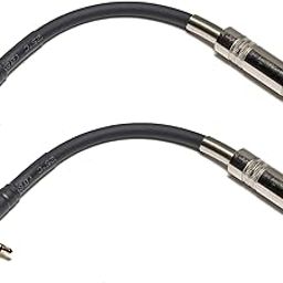 3.5mm to 1/4 inch TRS Adapter, 6.35mm Female to 3.5mm Male 90 Degree Stereo Headphone Audio Adaptor Converter Connector, 6 inch, 2 Pack-28