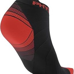 Low Cut Socks Men & Women - Ankle Compression Running Socks (2Pair Blk-Red L/XL)-image-24