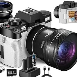 Digital Cameras for Photography,4K & 48MP Camera (White)-18