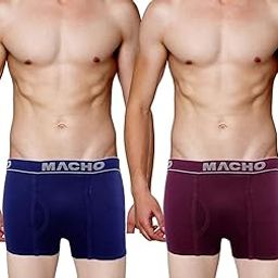 Men's Cotton Trunk (Pack of 2) (MACHO TEX_Multicolour_100 CM)-picture-17