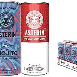 Asterin Non-Alcoholic Energy Drink, Virgin Mojito and Classic Flavours, Serve Chilled (6)-2