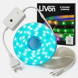 Livon 15 Meter LED Strip Light, 6 Colors, Indoor or Outdoor Rope Lighting with Controller, Multicolor LED Lights for Home Decoration, Bedroom,Diwali Decoration & False Ceiling-image-32