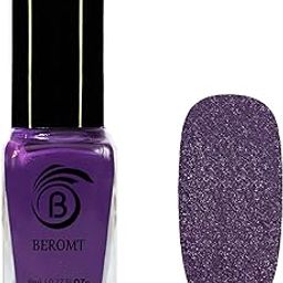 Beromt Purple Streak Candy Matte Sugar Crush Nail Polish, Vegan, Cruelty-free, Non-Toxic, Safe Fast Dry, Nail Art, Crushed Texture effect, Best Sugar Texture Nail Polish, 8ml-619-image-96