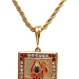 D D FASHION Gold plated Khodiyar Ma pandent with New chains for Mens and Boys.-image-9