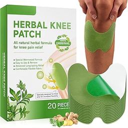 Herbal Knee Patch: Natural Wormwood & Menthol for Temporary External Relief - Natural Adhesive Heat Patches for Joint and Muscle 20 PCS-image-79