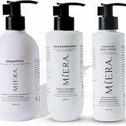 MIERA Gentle Care Combo | Shampoo, Conditioner & Body Lotion | Nourish, Smooth & Hydrate Your Hair & Skin-image-17