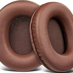 Earpads Replacement for Audio Technica ATH M50X M50XBT M50RD M40X M30X M20X MSR7 SX1 Monitor Headphones, Ear Pads Cushions with Softer Protein Leather, High-Density Memory Foam - Coffee-image-76