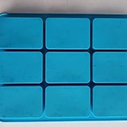 Matin IMPEX Silicone Rectangle 9 Cavity Soap Mold, Homemade Soap Making Chocolate Baking Molds 9 Cavity 100g (Multicolour, 31X21X2cm) (SSM029)-image-41