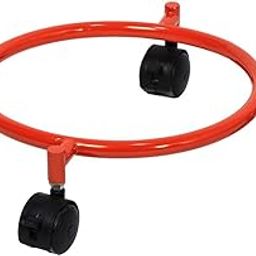 DECOWORLD || Premium Metal Gas Cylinder Trolley with Wheels || Cylinder Stand || Gas Stand ||Trolley for Gas Cylinder || Easy Movable Gas Cylinder Stand (Red)-picture-15