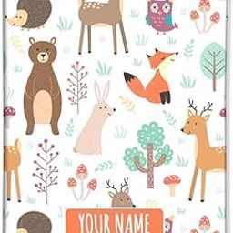 Personalized Passport Cover for Kids PU Leather Polyfabric - Cute Animal - Multicolor-12