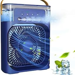 Drumstone Mini Air Cooler & Mist Fan 3-in-1 Portable AC Fan with 3 Wind Modes, LED Night Light, Timer, & Evaporative Cooling for Home & Office-picture-5