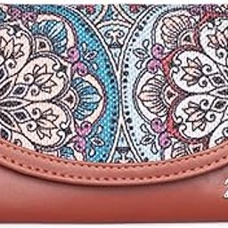 Multicolor Mandala Print Kyra Flap Wallet | Vegan Leather Wallet for Women | Stylish, Spacious | Multicolor-image-19