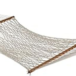 Hangit 48''W X 11'Ft Polyester Rope Outdoor Hammock Furniture With Hanging Hardware For Garden, White-image-28