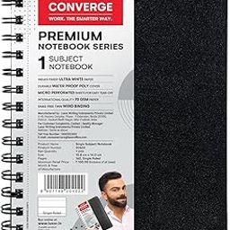 Luxor Single Subject Notebook | 70 gsm Paper | Single Ruled | Pages - 160 | Count - 1 | 10.8 x 14 CM | Spiral Binding | Multi-Functional for School, Home & Office-image-71