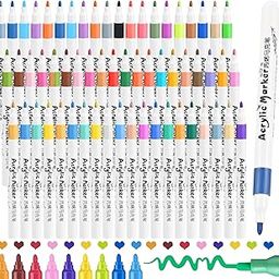 SUPER TOY 80 Shades Acrylic Color Markers Pen Water Colour Paint Pens for Wood, Canvas, Stone, Rock Painting, Glass, Ceramic Surfaces, Diy Crafts Making Art Supplies-12