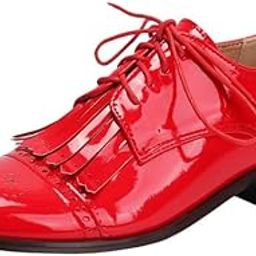 Lace-Up Flower Shoes for Women Low-Heeled Solid Color Footwear with Rubber Sole-image-50