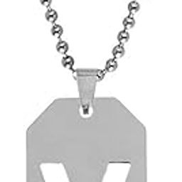 Initial A Letter Necklace for Men Stainless Steel Ball Chain 22 inch Personalized Letter Charm Pendant Jewelry Gift for Boys Women-image-31