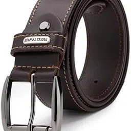 red tape Men's Brown Formal Leather Belt | Genuine Solid Leather | Durable & Stylish Dress Belt for Office & Casual Wear-picture-49
