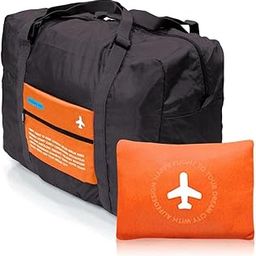 Flight Bag Travel Duffels Bags for Men & Women Duffle Bag Training Medium Water Resistant Travel Duffle Bag/Gym Bag/Sports Duffle for Men/Women - Grey Orange-picture-42
