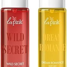 La Pink Dream Romance & Wild Secret Body Mist Combo Pack | Long Lasting Sweet Floral Fragrance | Body Spray for Everyday Use & Gifting | 200ml each-image-92